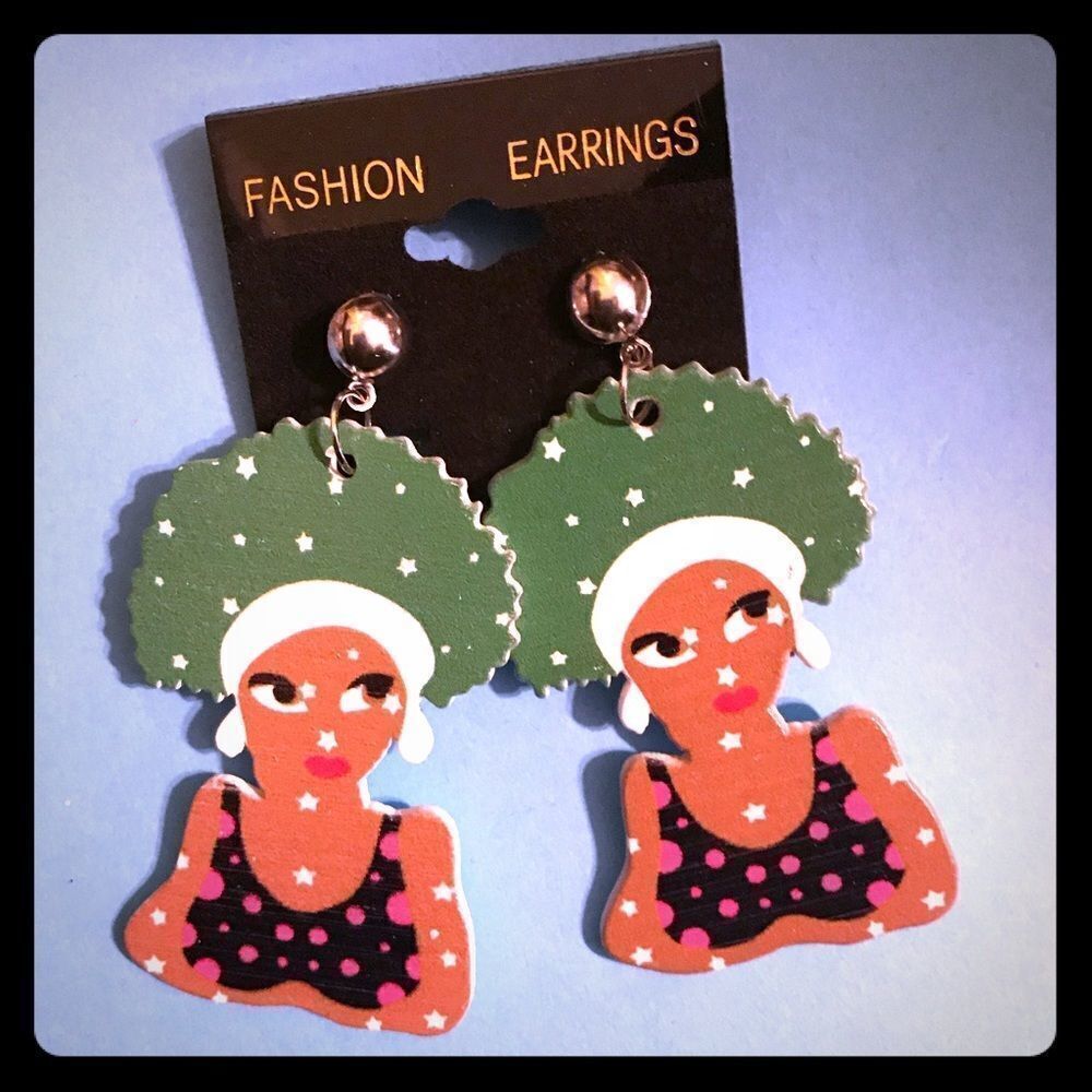 Afro Lady Earrings 